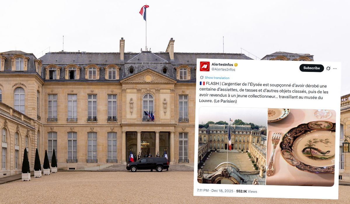 Francja: były pracownik Pałacu Elizejskiego zajumał 100 sztuk prezydenckiej zastawy stołowej i będzie miał kłopoty