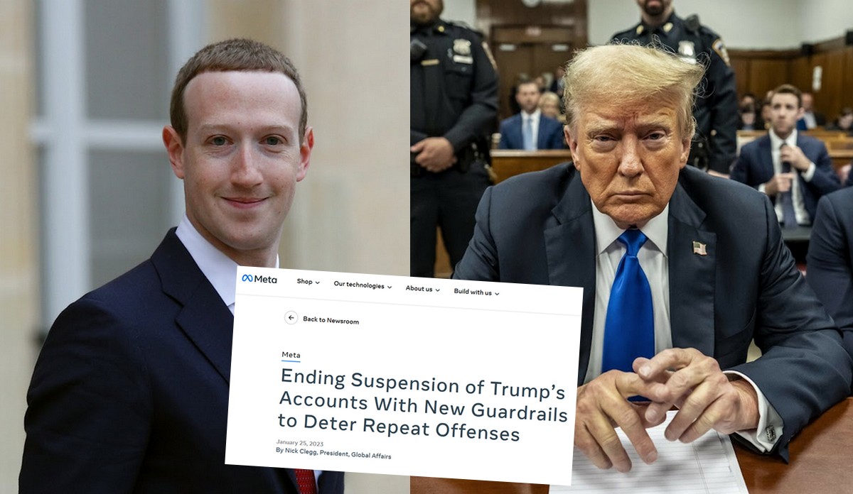 Meta ogłasza, że zdejmie restrykcje z kont Trumpa na Facebooku i Instagramie w związku z wyborami