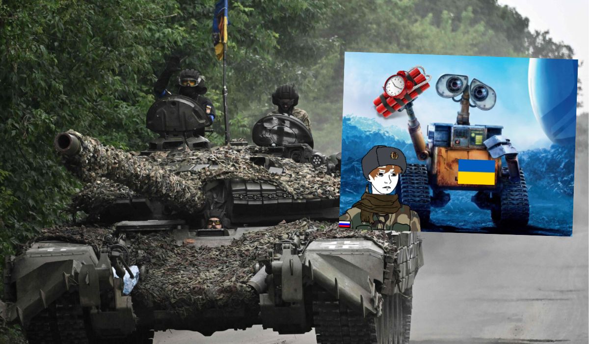 Ukraina: rosyjscy żołnierze poddali się dronowi naziemnemu, który był załadowany pirotechniką