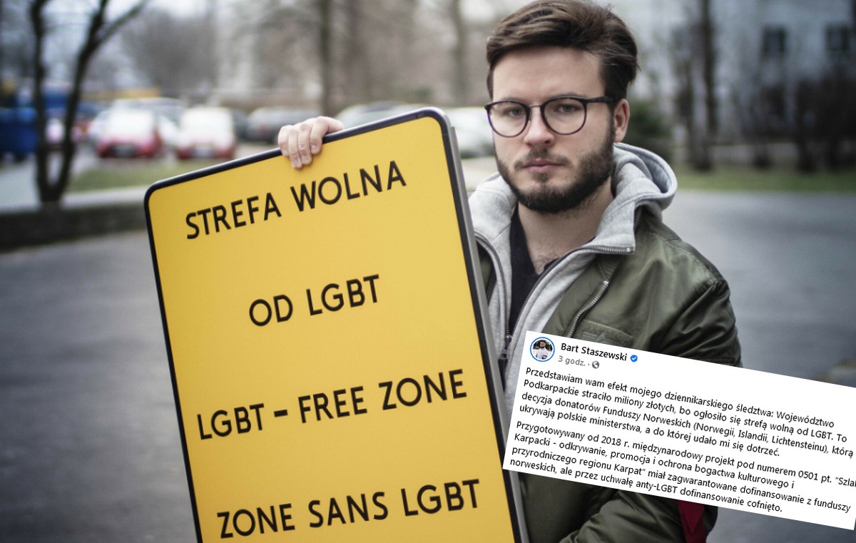 Staszewski: województwo podkarpackie straciło miliony na promocje regionu, bo wolało ogłosić się strefą wolną od LGBT