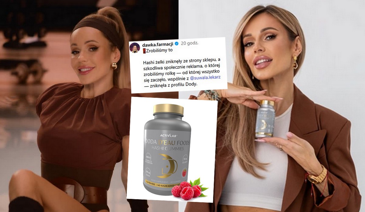 Reklamowane przez Dodę "cudowne" żelki zostały usunięte ze sprzedaży