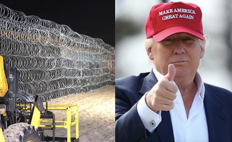 Trump o "karawanie imigrantów": Nikt się nie wspina. Tak to wygląda naprawdę