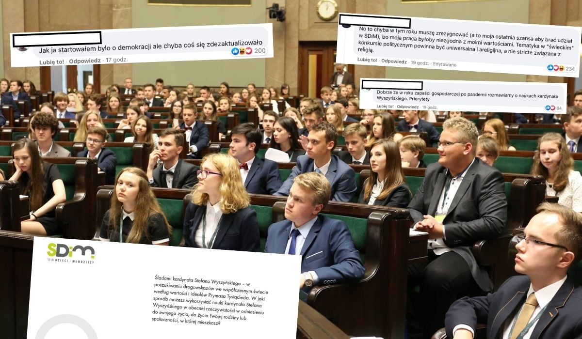 Z jakiegoś powodu Sejm Dzieci i Młodzieży zajmie się w tym roku naukami kardynała Wyszyńskiego