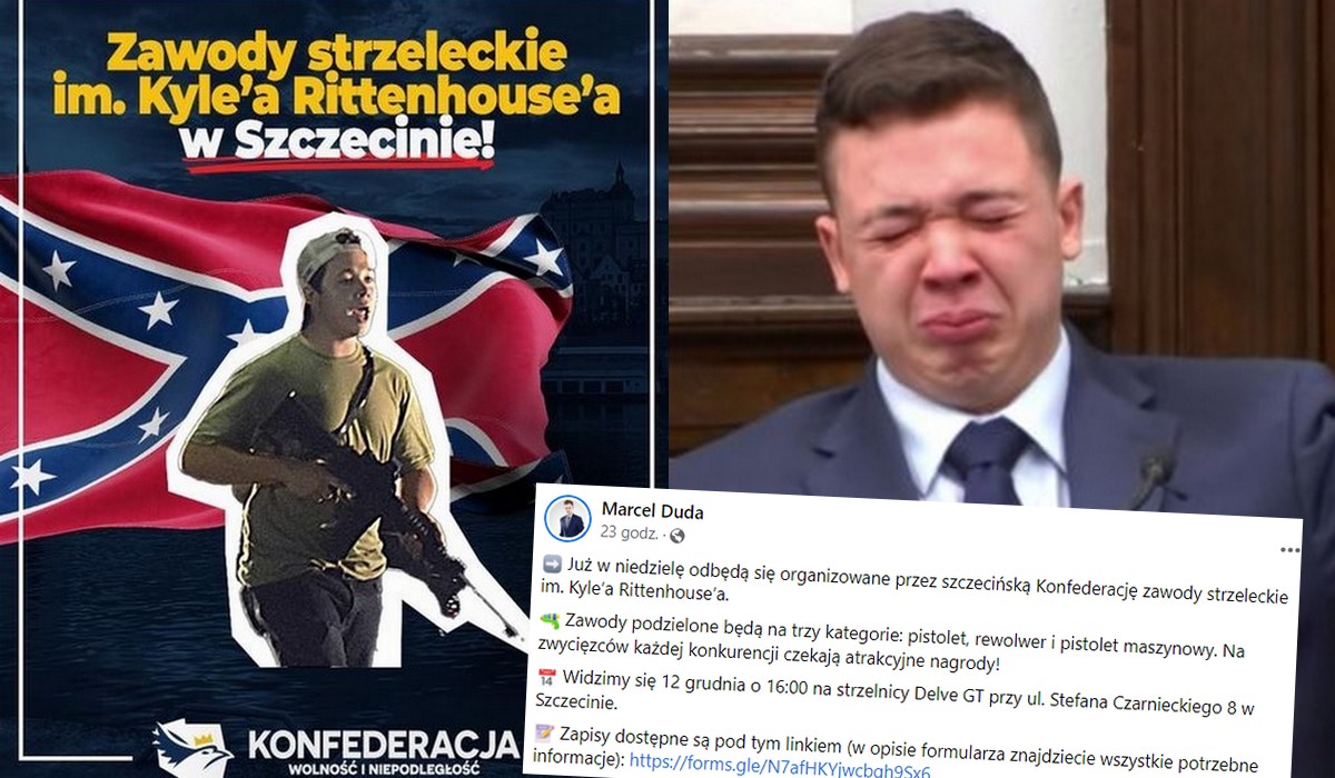 Szczecin: korwiniści urządzają zawody strzeleckie im. Kyle Rittenhouse'a, słynnego "strzelca z Kenoshy"