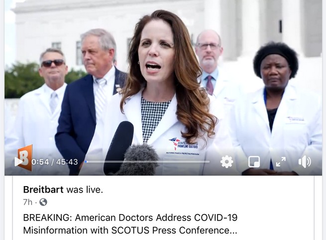 Popularne w USA nagranie o COVID-19 uznane za fejk i usunięte z Facebooka, Twittera i YouTube