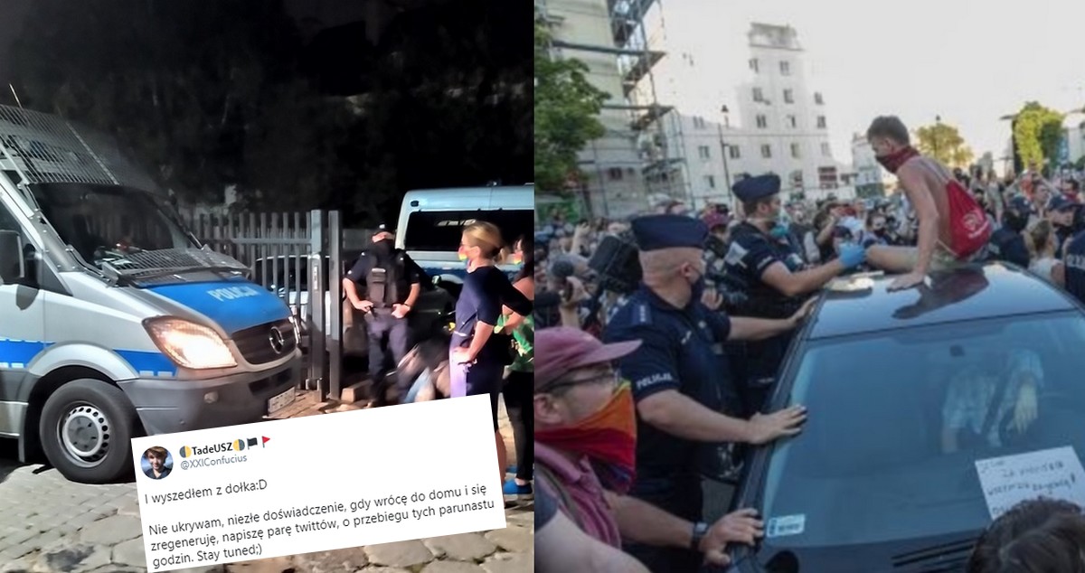 48 osób z zarzutami po proteście poparcia dla "Margot", wszyscy opuścili areszt