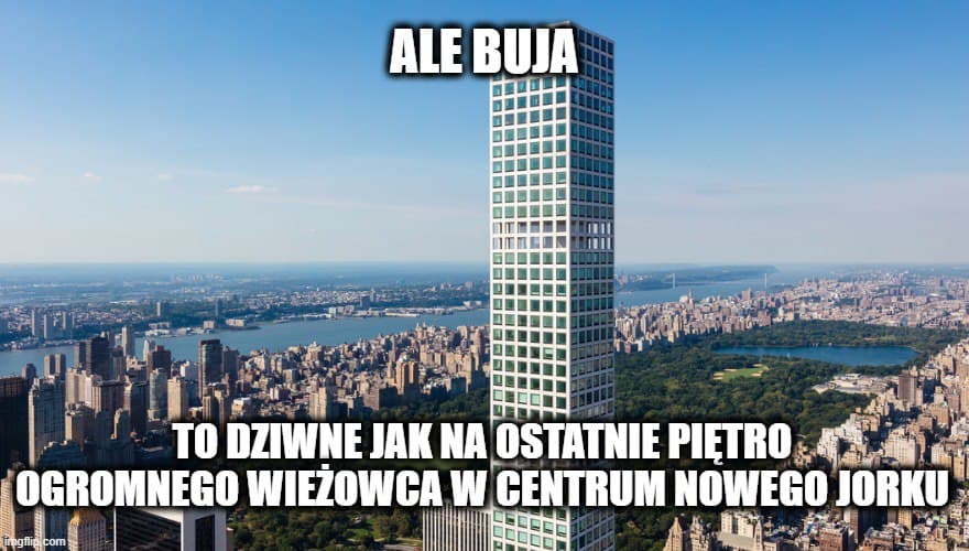 Nowy Jork: mieszkańcy superwysokiego wieżowca żądają 125 mln $ po zalaniach, awariach wind i dlatego że buja