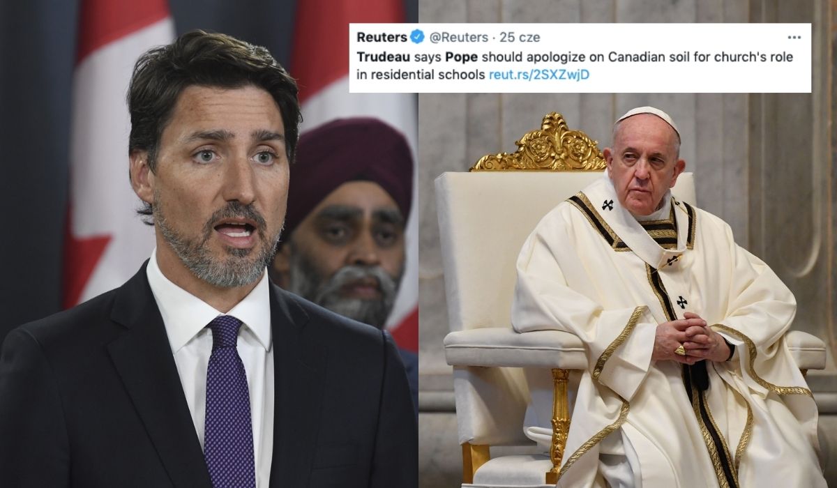 Premier Trudeau prosi Kościół, żeby się ogarnął i może wypłacił jakieś odszkodowania