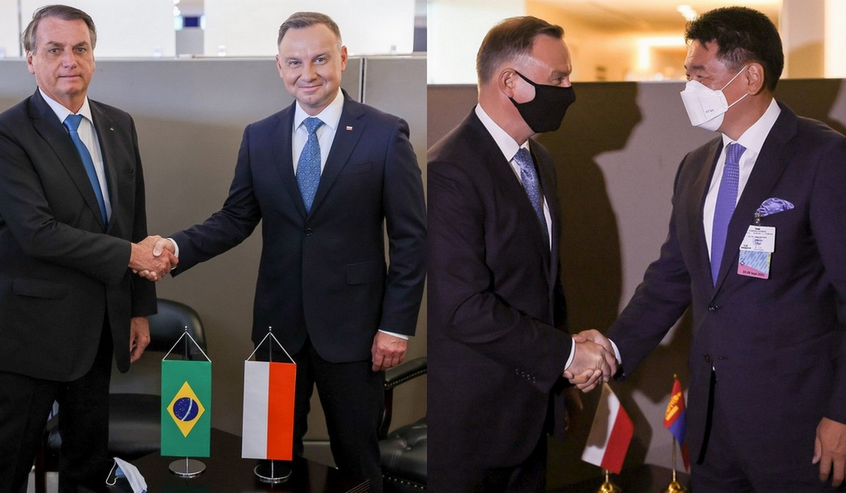 Prezydent Andrzej Duda spotkał się w Nowym Jorku z prezydentem Brazylii. I z prezydentem Mongolii też