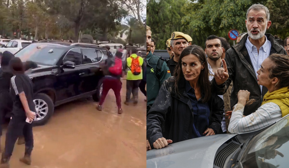 Król Hiszpanii został obrzucony błotem przez powodzian z powodu olewania ich sytuacji