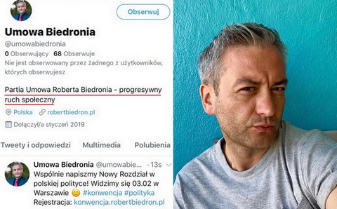 Biedroń nazwie partię... Umowa Biedronia