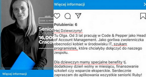 Firma obiecująca przywileje dla kobiet oskarżona o se*sizm, kasuje ogłoszenie o pracę