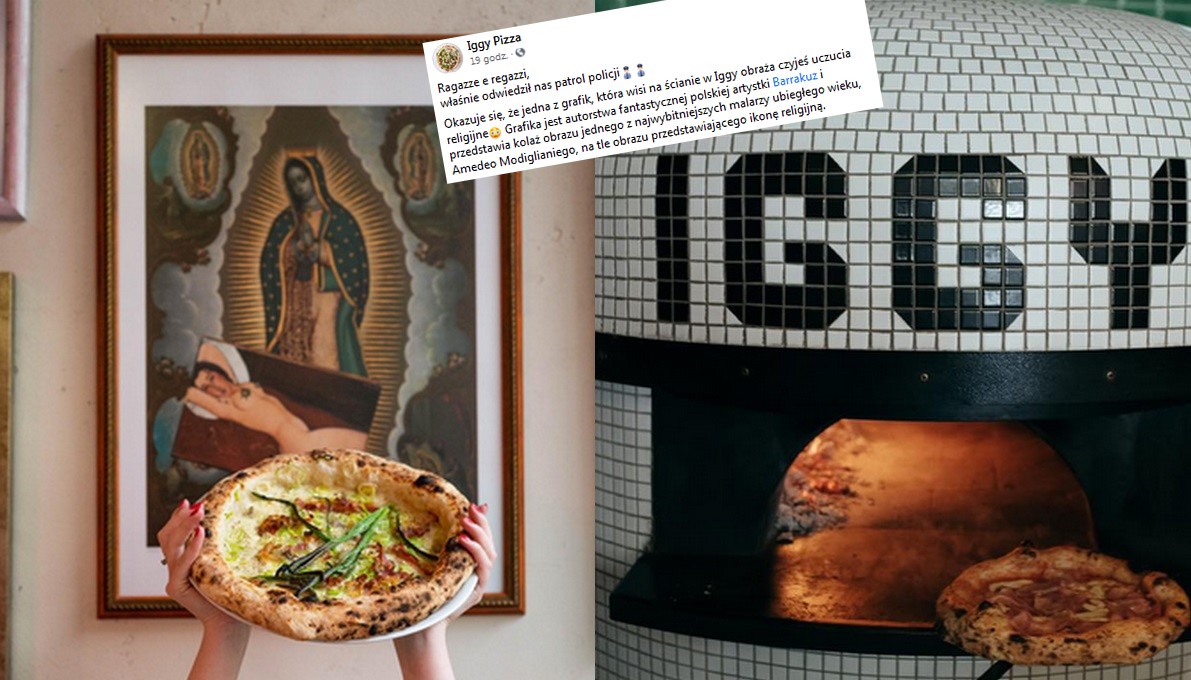 Wrocław: policja zarekwirowała grafikę z pizzerii, bo obraża uczucia religijne