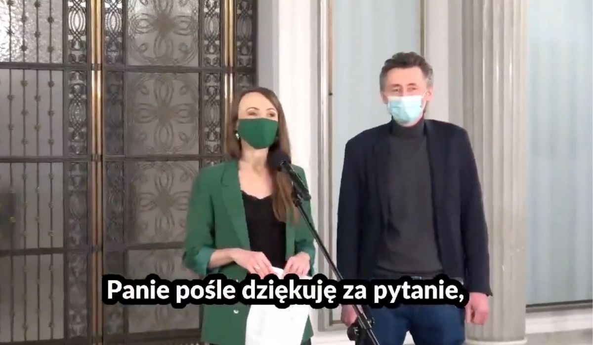 Dziemianowicz-Bąk elegancko zgasiła Sośnierza, który wbił na konferencję prasową Lewicy