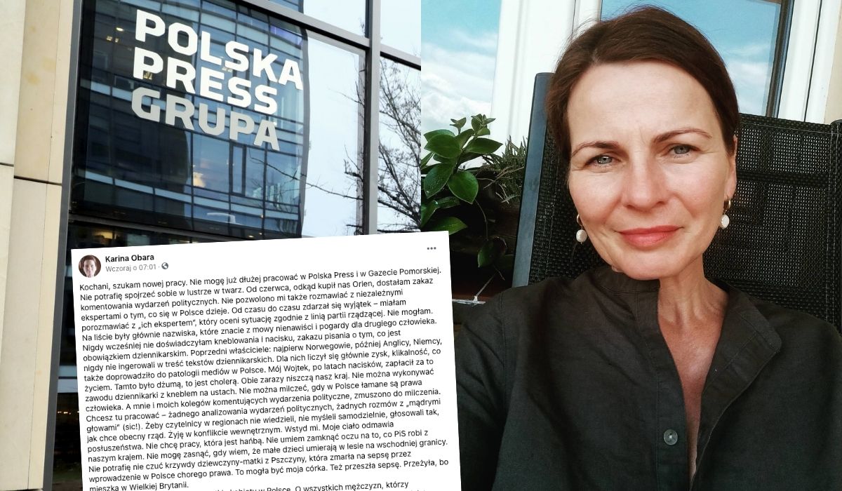 Dziennikarka zorlenizowanej Polska Press tłumaczy, dlaczego odeszła z pracy: nie można milczeć, gdy łamane są prawa człowieka