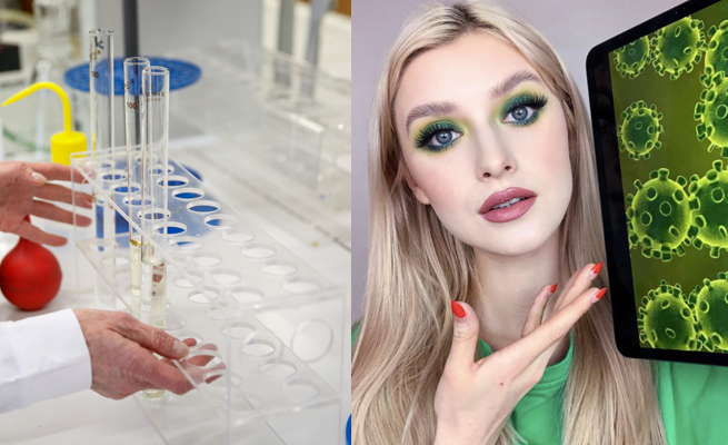 Instagramerka pokazała "makijaż inspirowany koronawirusem"