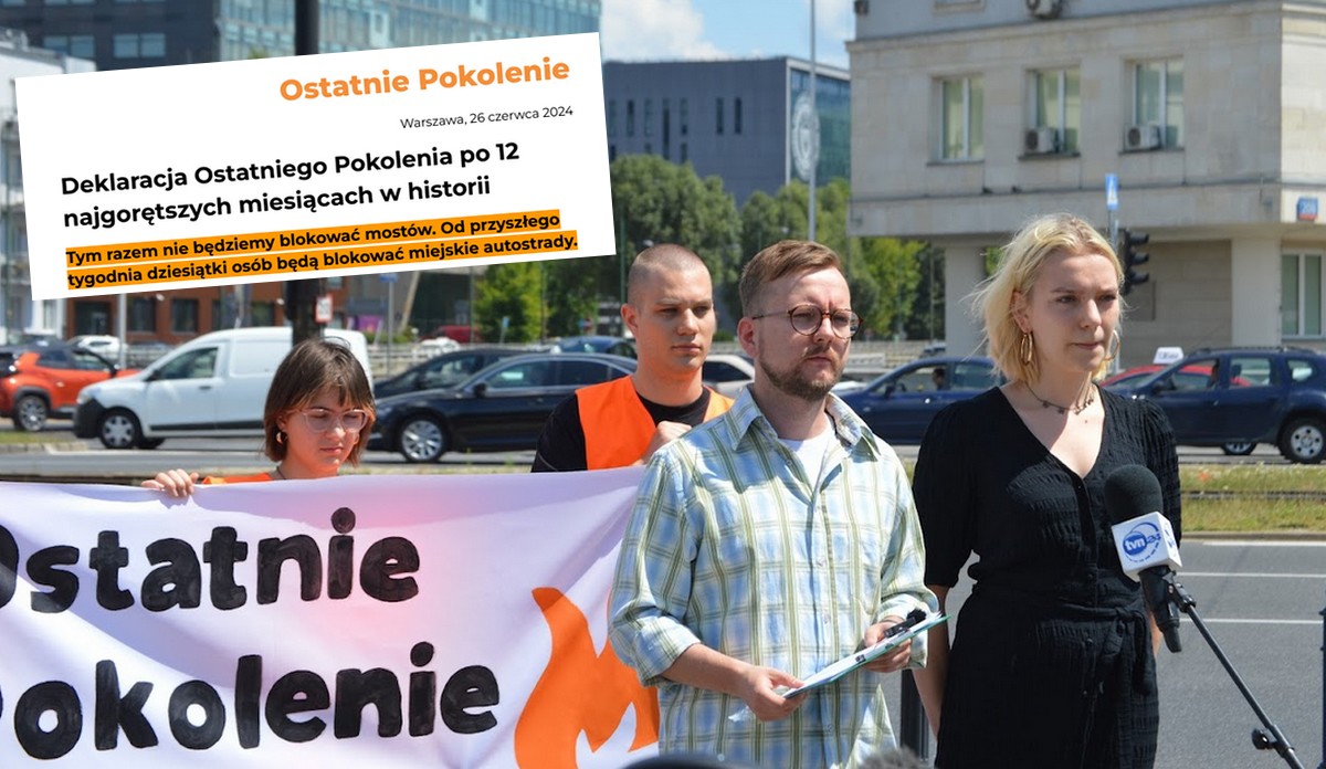 Aktywiści z Ostatniego Pokolenia zapowiadają, że protestów będzie więcej: "rząd zdecydował, po której stronie stoi"