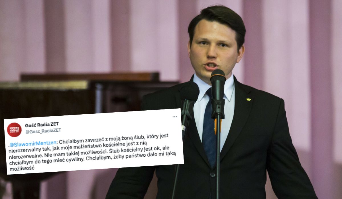 Mentzen obiecuje wprowadzenie "nierozerwalnych ślubów", żeby było więcej wolności