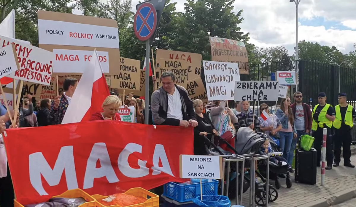 Rząd błędnie nałożył sankcje na firmę, która nie jest rosyjska, pracownicy przyszli przypomnieć, żeby minister się ogarnął