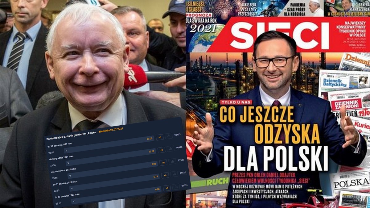 Bukmacherzy zaczęli obstawiać Obajtka, prezesa Orlenu, jako nowego premiera