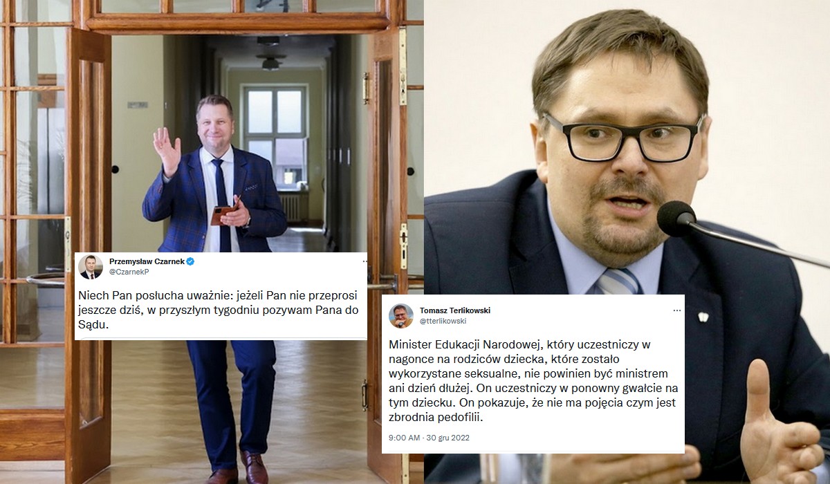 Czarnek grozi Terlikowskiemu pozwem za krytykę i rzeczywiście szykuje się gęstsza afera