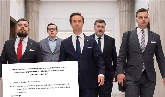 Konfederacja trolluje minister Emilewicz, składa poprawkę o helikopter z pieniędzmi