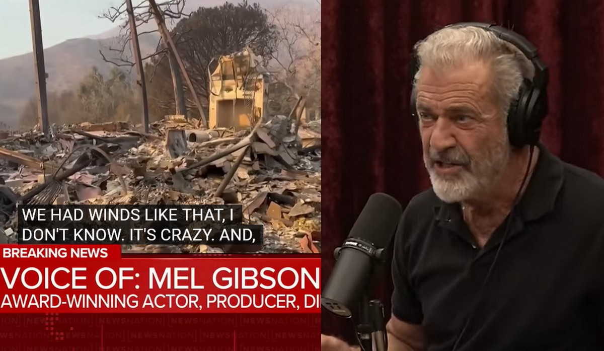 Spłonął dom Mela Gibsona wart 14,5 miliona dolarów, aktor nagrywał wtedy podcast Joe Rogana