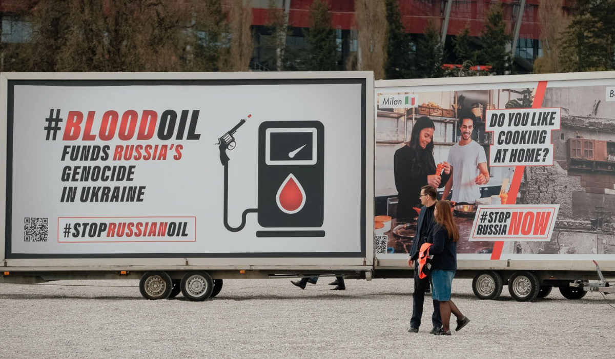 Okazało się, że na plakaty antywojenne poszło 23 mln zł z kasy Banku Gospodarstwa Krajowego