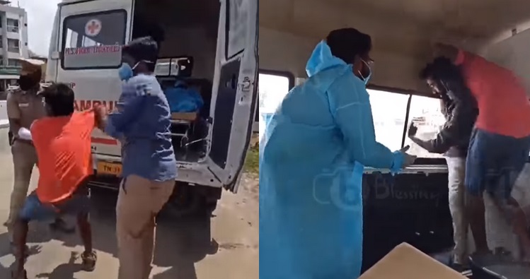 Indie: policja straszy łamiących kwarantannę, udają, że pakują ich do chorego na COVID-19