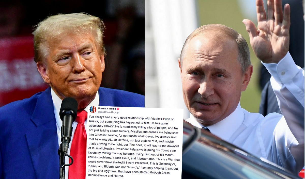 Trump obraził się na Putina i błyskotliwie uznał, że ten mógł zwariować