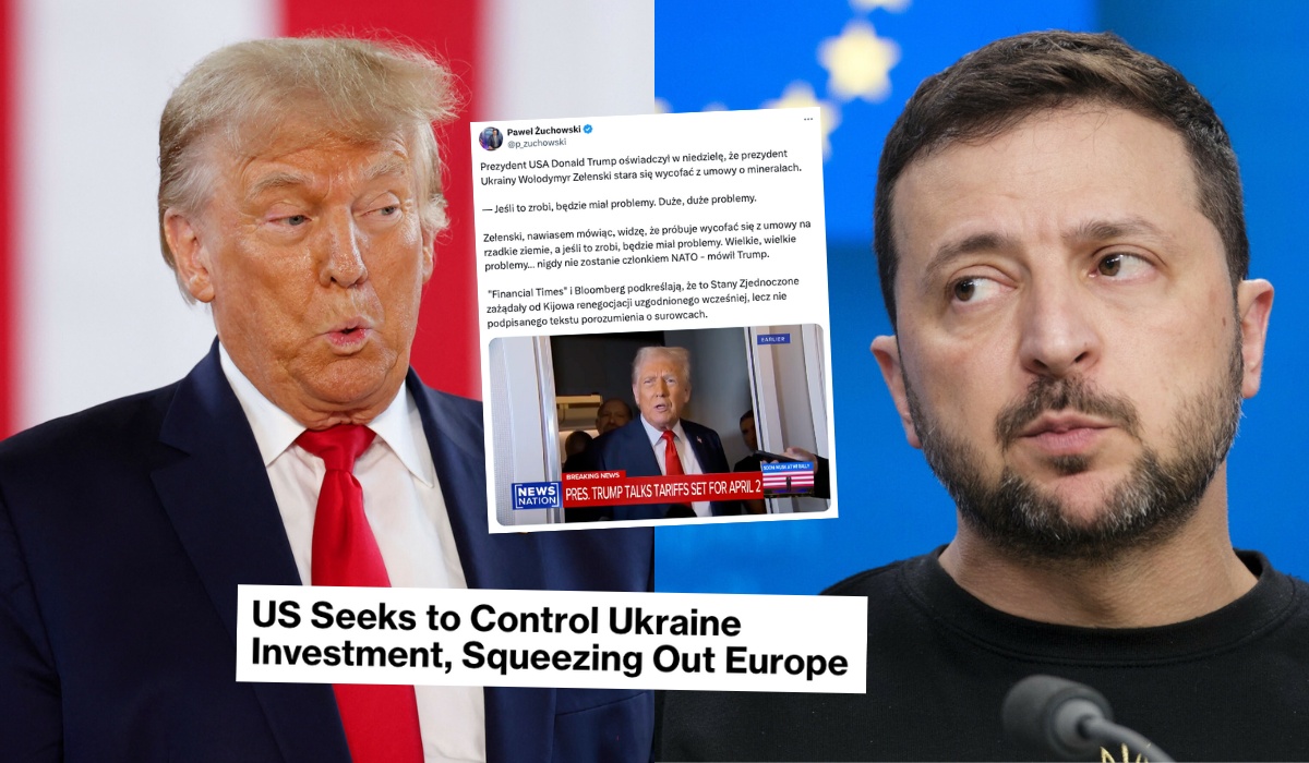 Trump upomina Zełenskiego w sprawie umowy z USA: "będzie miał duże problemy"