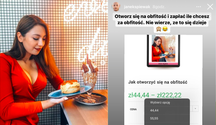Blogerka reklamuje magiczne otwieranie się na obfitość i pieniądze, Śpiewak komentuje "religię kapitalizmu"