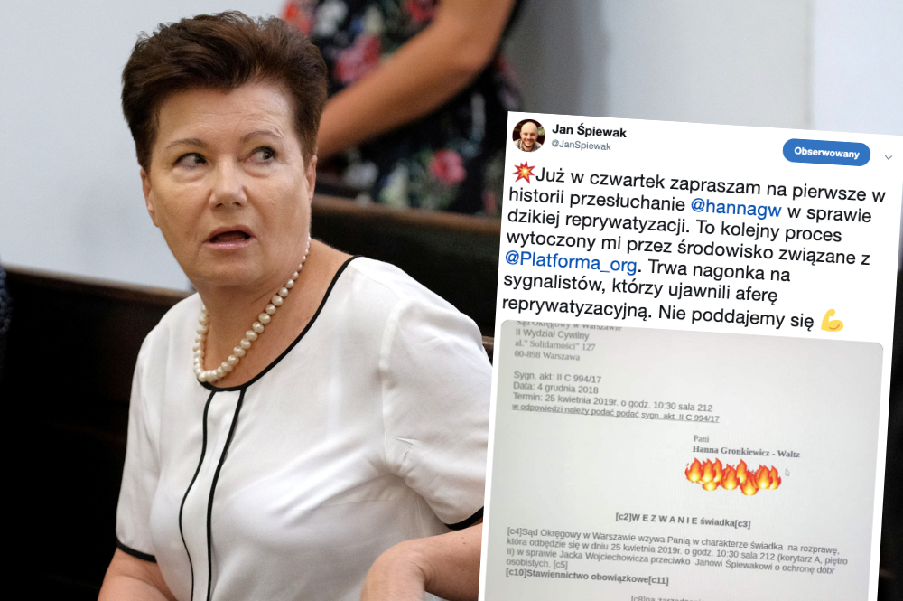 W czwartek przesłuchanie Hanny Gronkiewicz-Waltz przed sądem