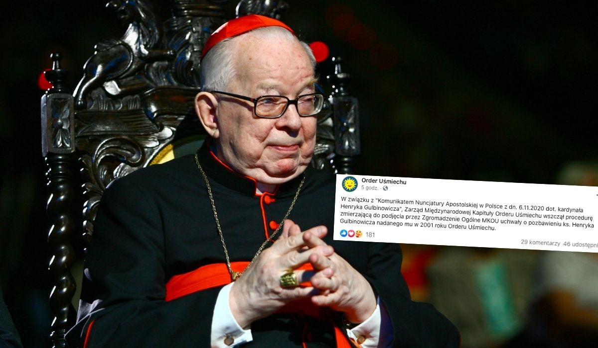 Pedokardynał Gulbinowicz zostanie pozbawiony Orderu Uśmiechu, ale prawdziwych konsekwencji ma tyle co Tomasz Hajto