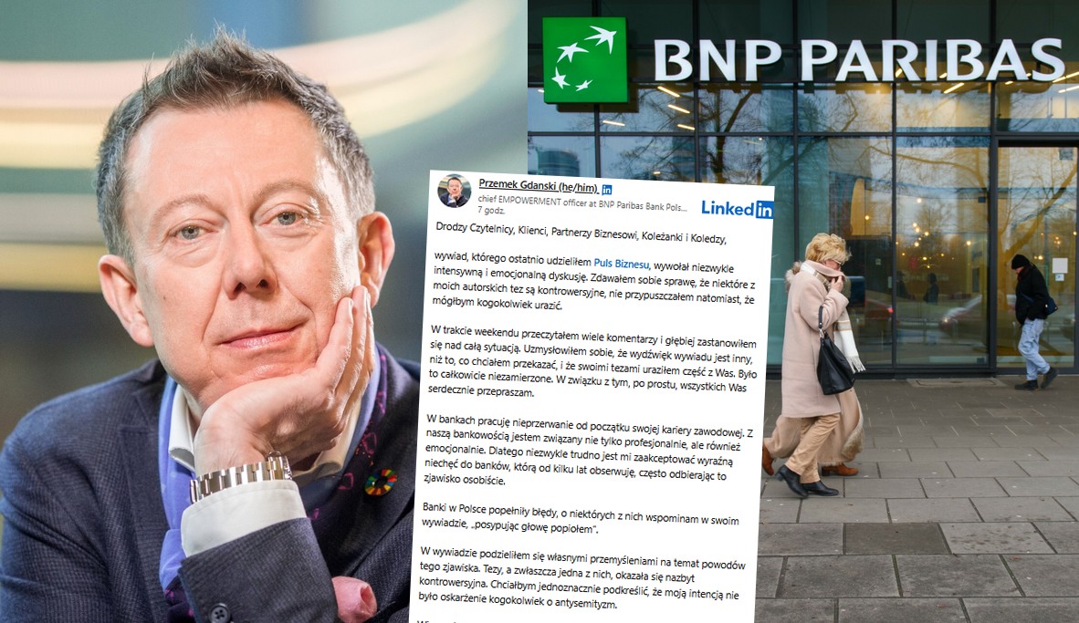 Prezes BNP Paribas przyznał, że trochę głupio mu się powiedziało, że niechęć do banków ma źródło w antysemityzmie