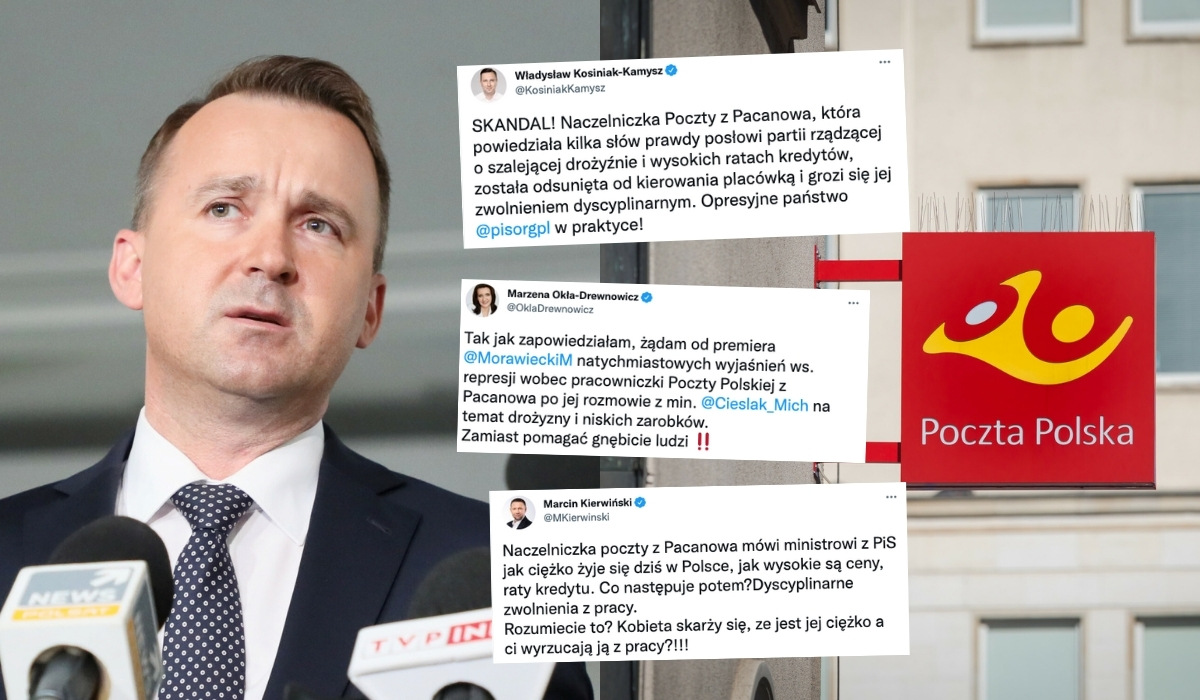 Pacanów: naczelniczka poczty poskarżyła się na drożyznę ministrowi, teraz grozi jej zwolnienie