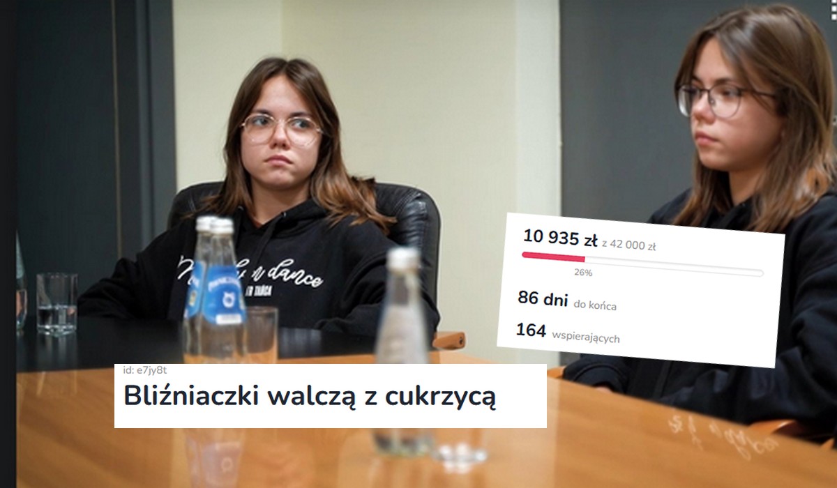 Zbiórka: Lena i Zuzia są sympatycznymi bliźniaczkami i wszystko fajnie, ale ich pompy insulinowe nie wyrabiają