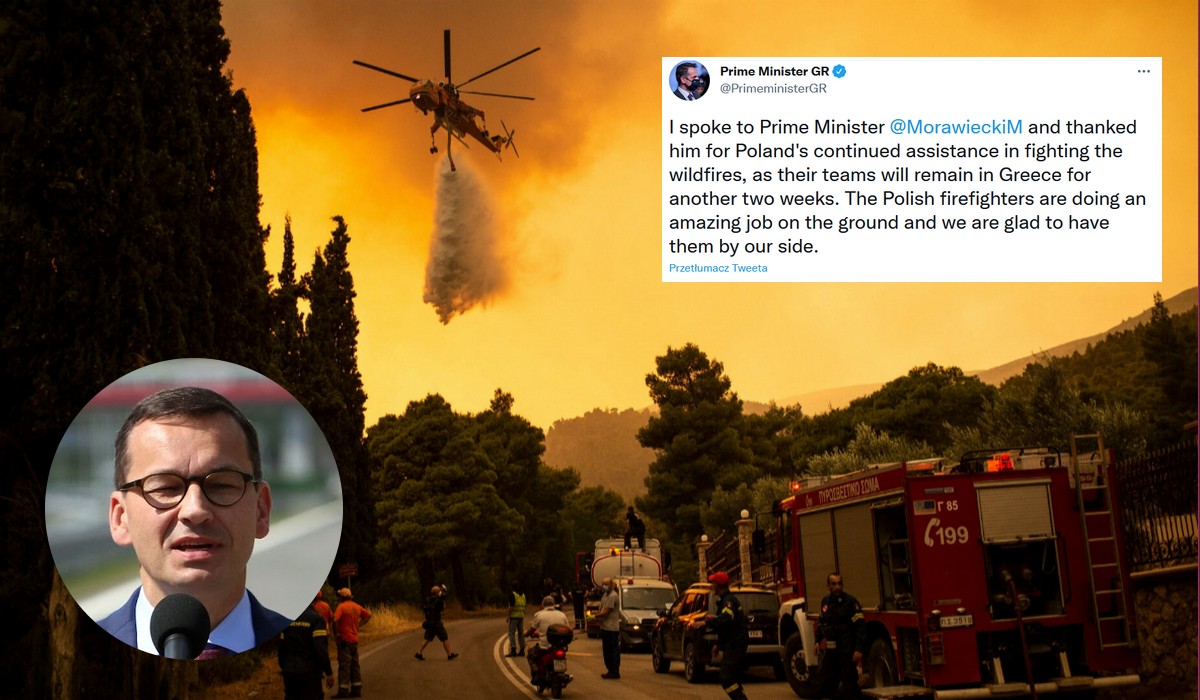 Grecja: premier podziękował polskim strażakom, bo odwalają tam kawał ciężkiej i potrzebnej roboty