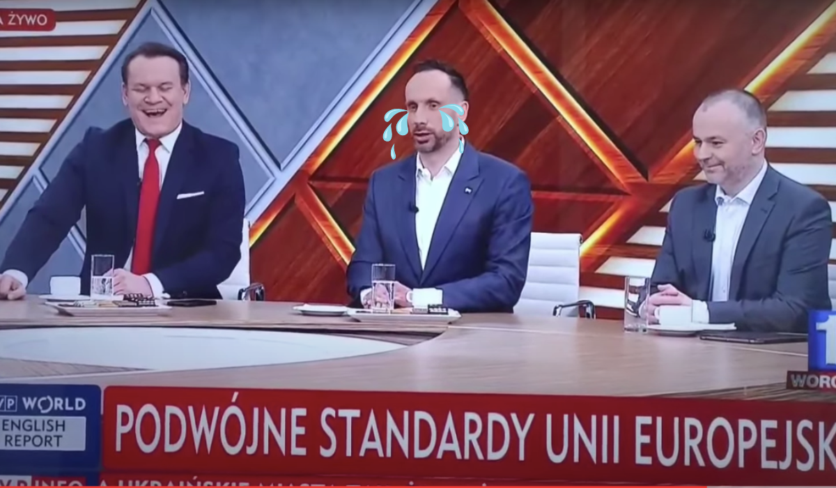 Janusz Kowalski został wyśmiany podczas programu, bo stwierdził, że jego partia ma umiarkowane poglądy