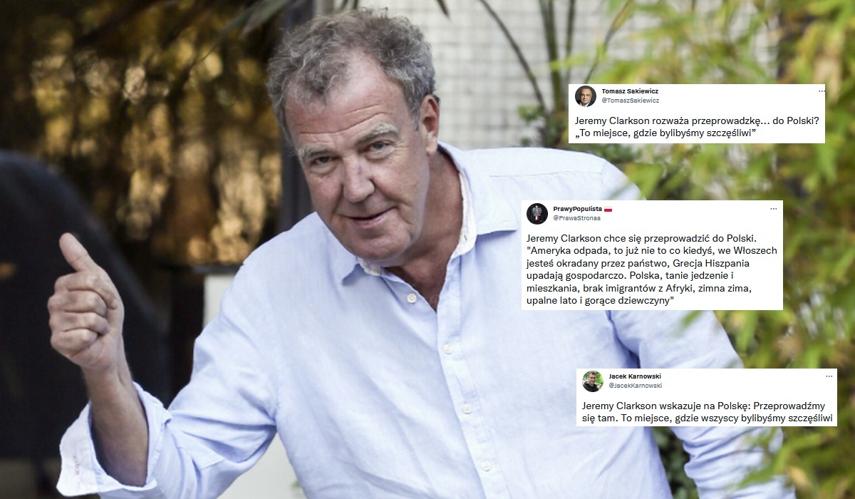 Jeremy Clarkson śmieszkuje sobie, że najlepszym miejscem do przeprowadzki jest Polska