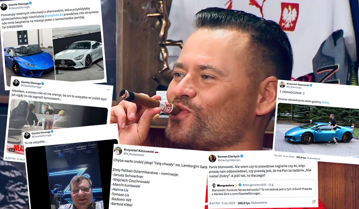 Stanowski strollował Stonogę, Lisa i Giertycha donosząc na samego siebie