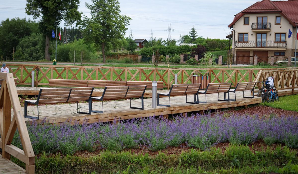 W Bartążku powstał Aromapark kuszący mieszkańców powonieniem, jak i estetyką