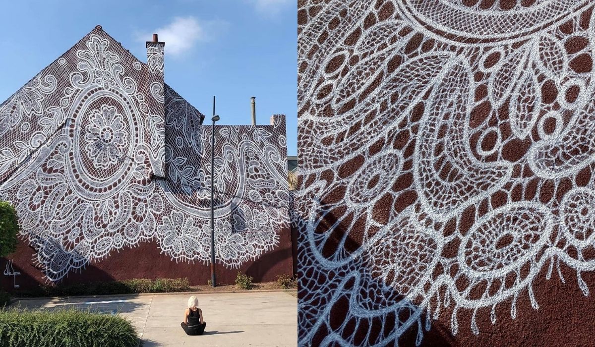 Francja: polska artystka NeSpoon autorką koronkowego muralu