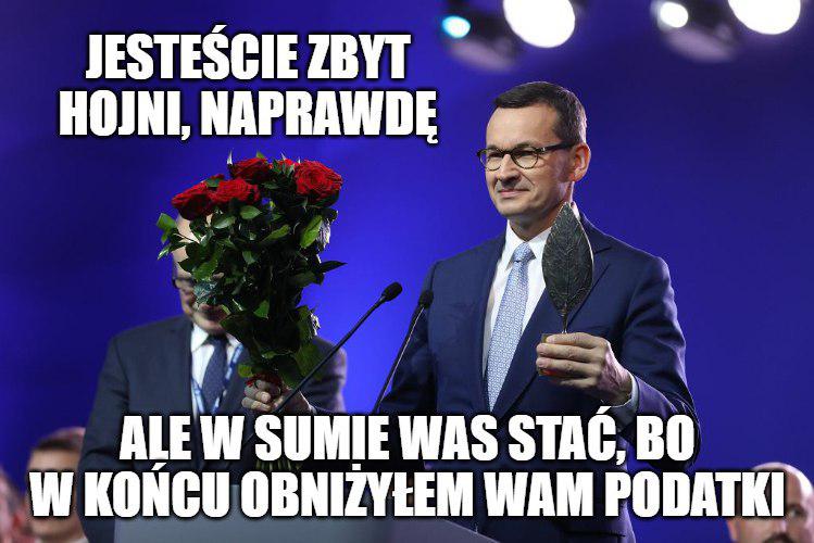 Morawiecki został Człowiekiem Roku Forum w Krynicy. "Czuje się jak na gali Oscarów"