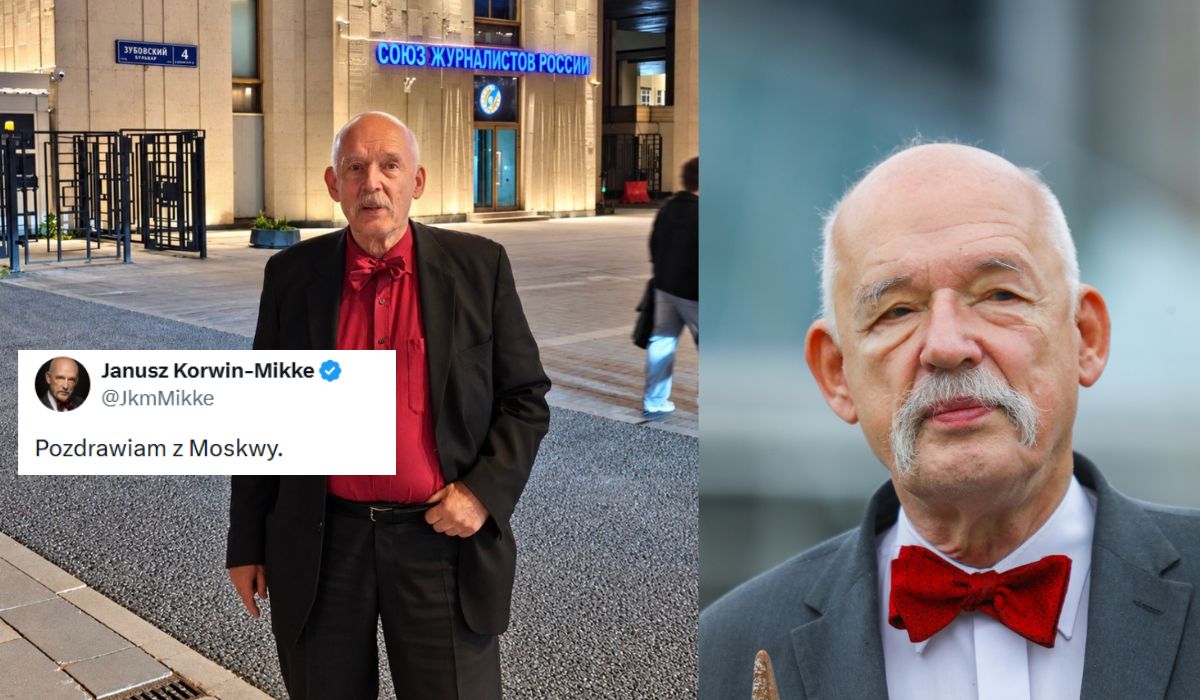 Janusz Korwin-Mikke odwiedził Moskwę i przypomina, że to bardzo ładne miasto