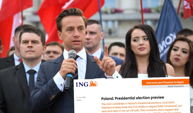 Bank ING zrobił analizę w której pochwalił program Bosaka, a teraz się wycofuje