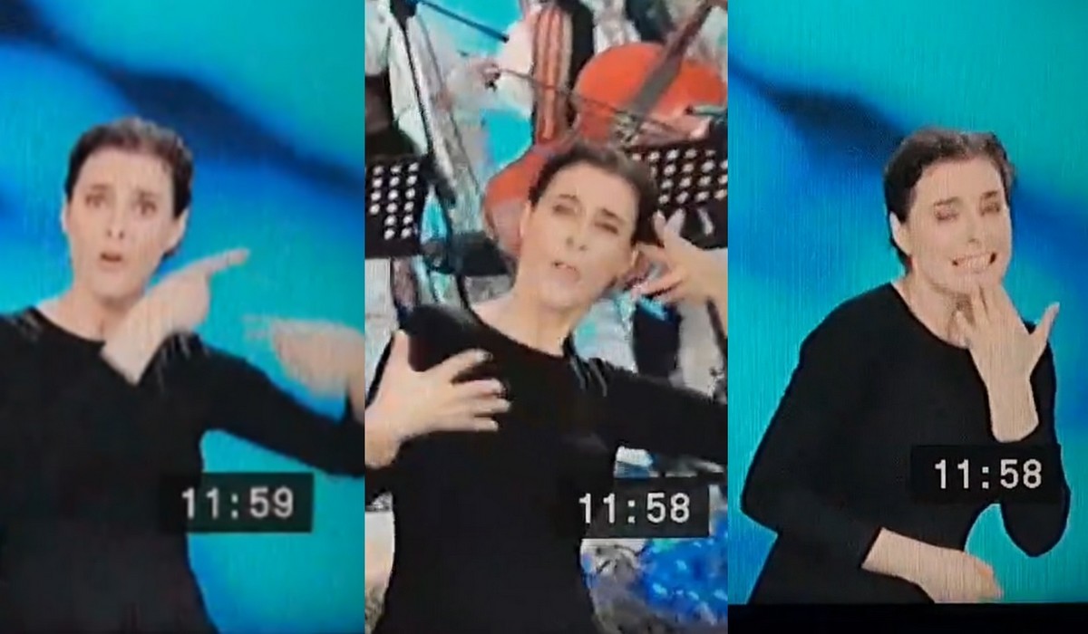 Tłumaczka migowego nieoczekiwaną gwiazdą świątecznego koncertu