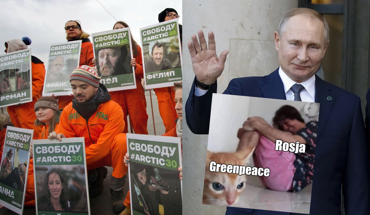 Rosja: Kreml delegalizuje Greenpeace, bo aktywiści zaczęli ich denerwować