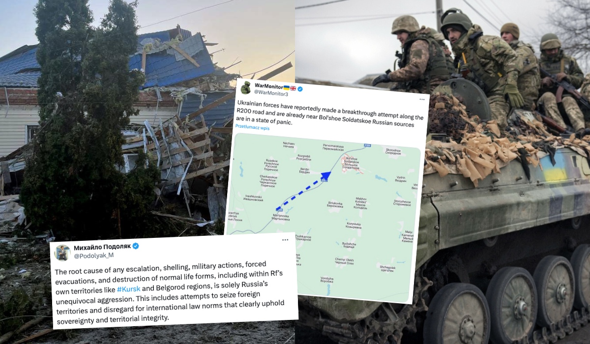 Kijów komentuje atak na obwód kurski: wojna rządzi się swoimi prawami