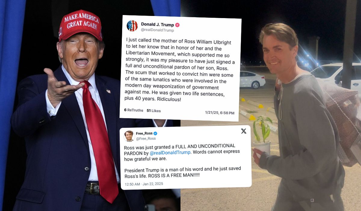 Trump ułaskawił twórcę platformy, na której handlowano narkotykami, był skazany na podwójne dożywocie